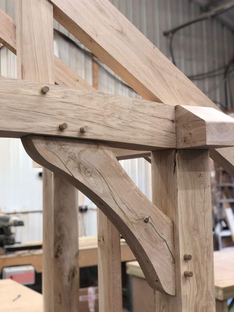Solid Oak Structure bracket closer